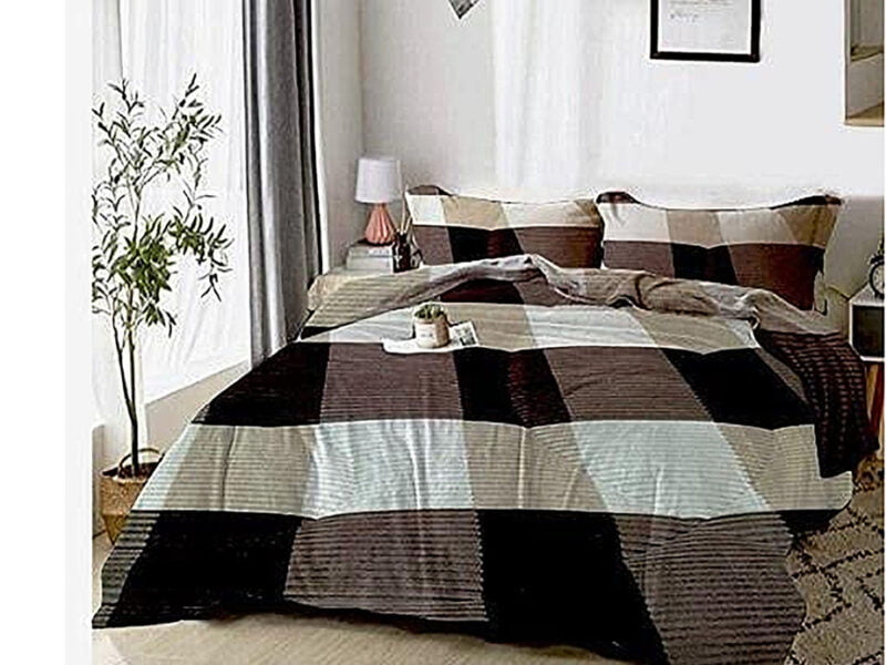 Tigers Fluffy Winter Comforter Set - Soft Denim - 3 Pieces - Home, Hotels & Touristic Village/Modern