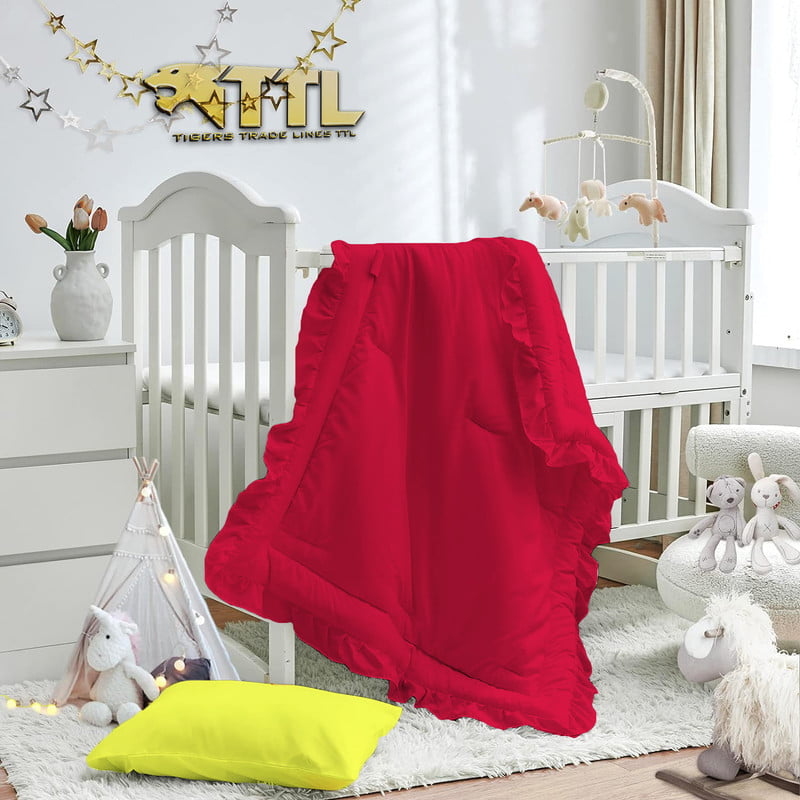 Tigers Baby Bedding 2-Piece Set - Egyptian Cotton, Super Soft Fiber Fill