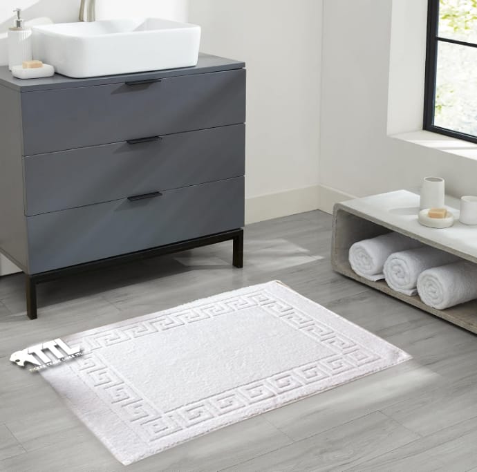 Tigers Essential Floor Towel – 50x70 cm – 100% Egyptian Cotton – Super Absorbent & Soft – Hotel & Bathroom Mat Towel