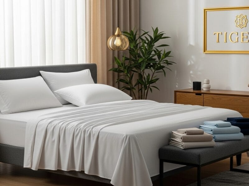 Flat bed sheet sets Solid colors